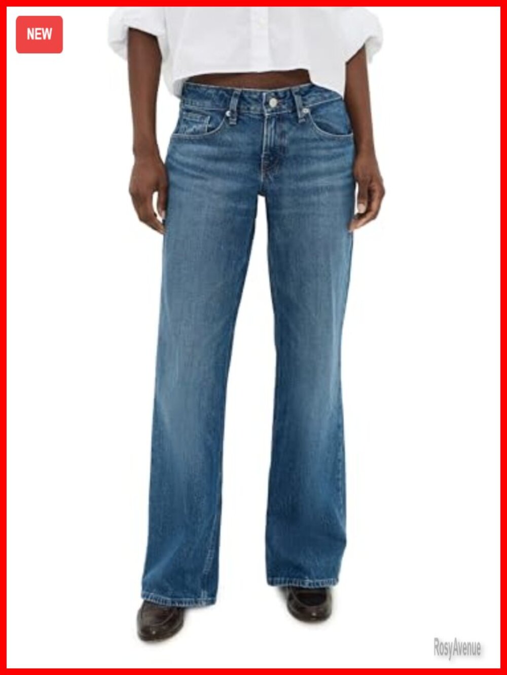 Vintage Low Loose Jeans Mid-Weight Low-Stretch Denim 5-Pocket